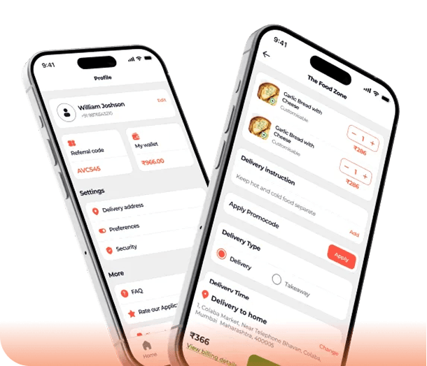 Disbite Rider App Mobile Screens