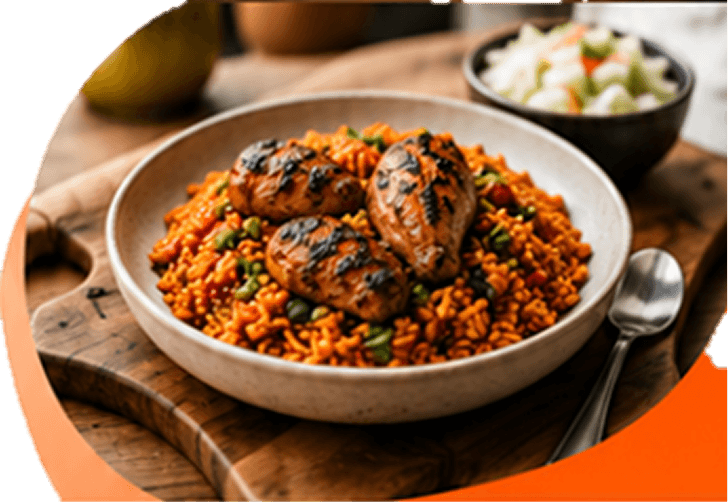 Disbite Jollof Rice Dish